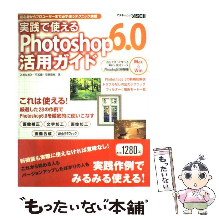 【中古】 実践で使えるPhotoshop6．0活用ガイド / みお なおみ / アスキー [ムック]【メール便送料無料】【あす楽対応】