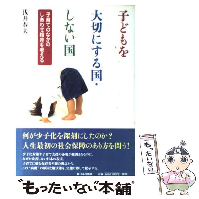  子どもを大切にする国・しない国 子育てのなかのしあわせ格差を考える / 浅井 春夫 / 新日本出版社 