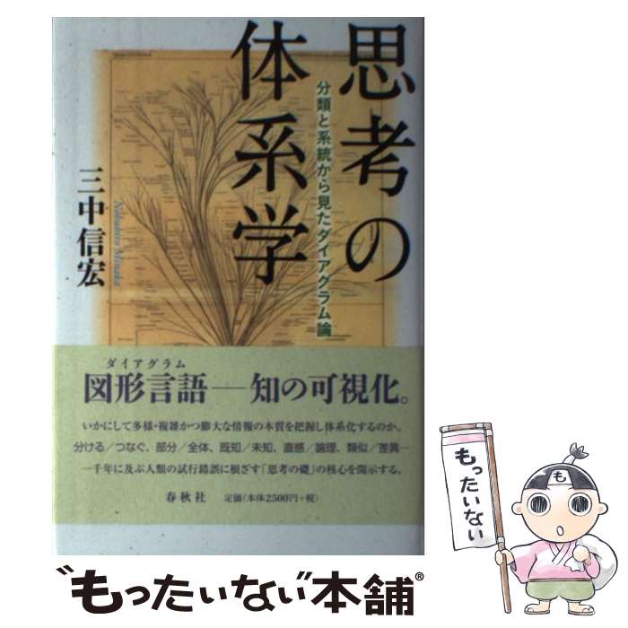 【中古】 思考の体系学 分類と系統から見たダイアグラム論 / 三中 信宏 / 春秋社 [単行本]【メール便送料無料】【最短翌日配達対応】