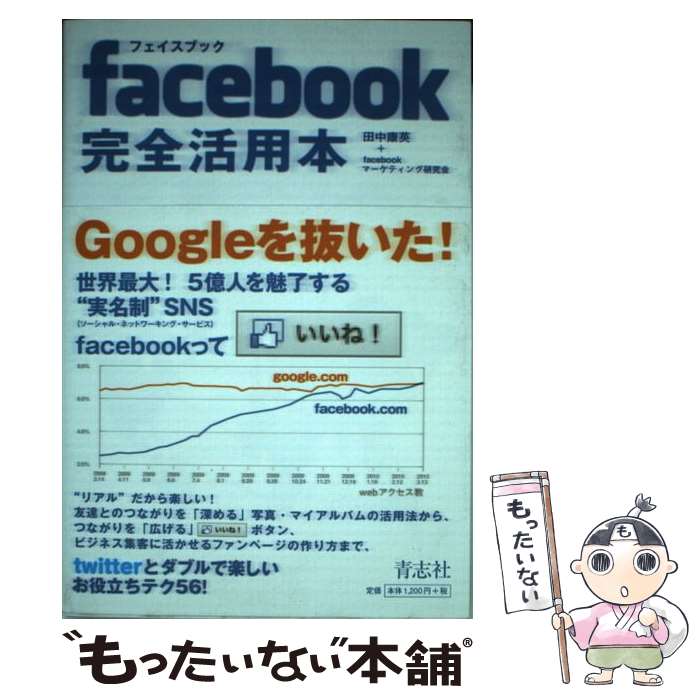 楽天もったいない本舗　楽天市場店【中古】 facebook完全活用本 / 田中康英, フェイスブック研究会 / 青志社 [単行本]【メール便送料無料】【あす楽対応】