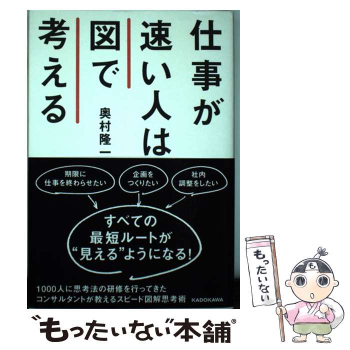 [중고] 일이 빠른 사람은 그림으로 생각한다 / 오쿠무라 타카이치 / KADOKAWA [단행본][메일편 송료 무료][최단 다음날 배달 대응]
