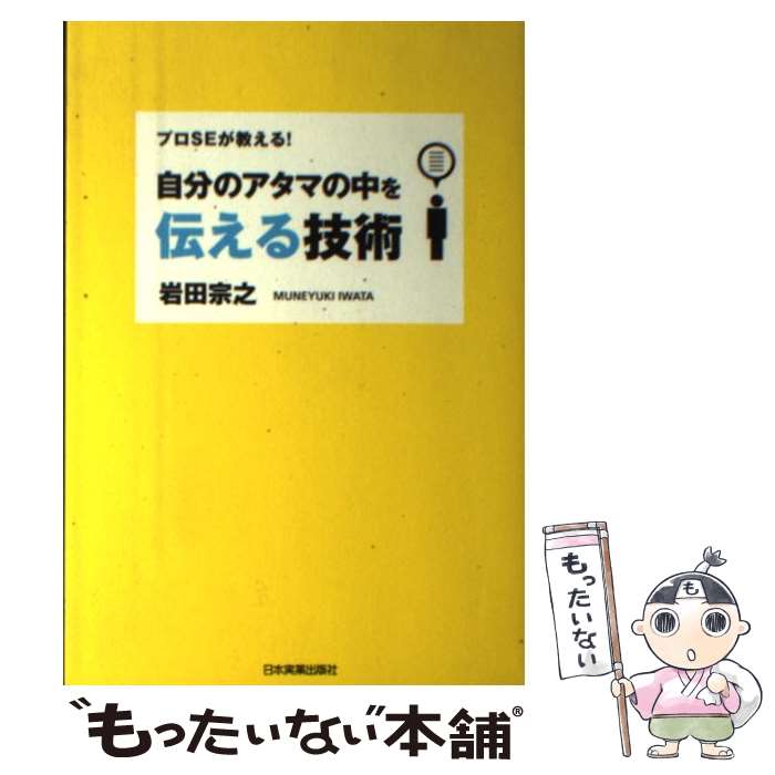 【中古】 自分のアタマの中を伝える技術 プロSEが教える！ / 岩田 宗之 / 日本実業出版社 [単行本（ソフトカバー）]【メール便送料無料】【最短翌日配達対応】