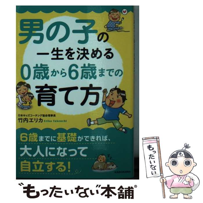 【中古】 男の子の一生を決める 0歳から6歳までの育て方 / 竹内エリカ / KADOKAWA 文庫 【メール便送料無料】【最短翌日配達対応】