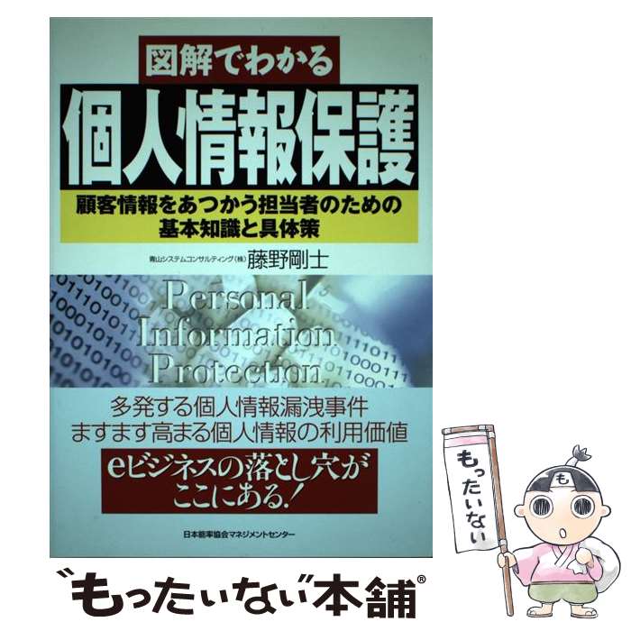 【中古】 図解でわかる個人情報保護 顧客情報をあつかう担当者のための基本知識と具体策 / 藤野 剛士 / 日本能率協会マネジメントセンター [単行本]【メール便送料無料】【あす楽対応】