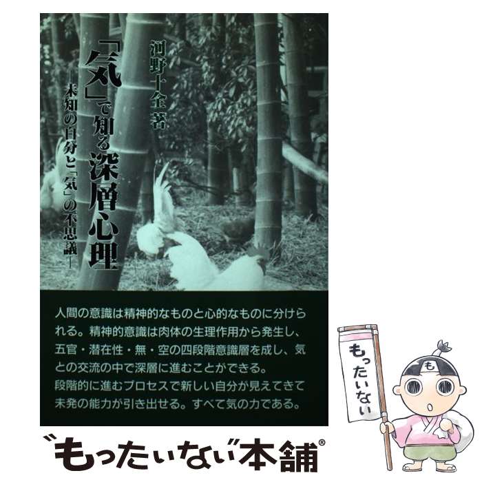 楽天もったいない本舗　楽天市場店【中古】 「気」で知る深層心理 未知の自分と「気」の不思議 / 河野 十全 / 真理生活研究所人間社 [単行本]【メール便送料無料】【あす楽対応】