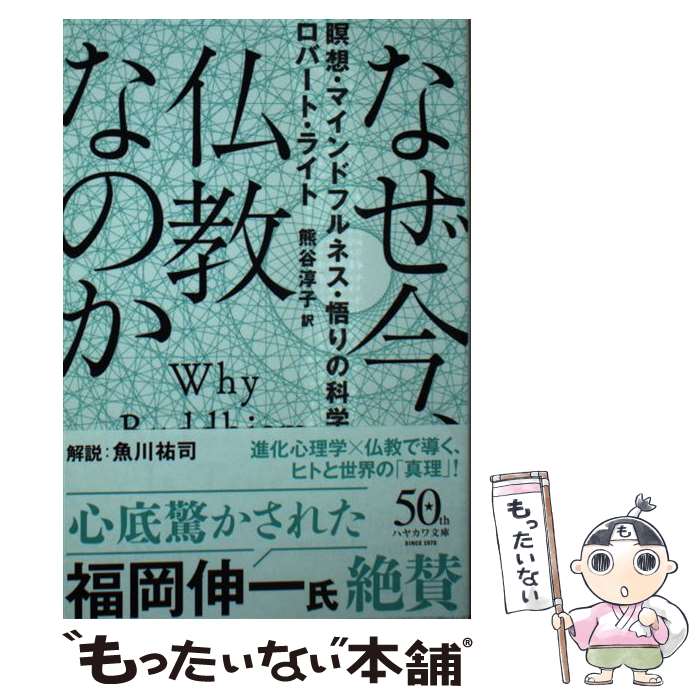 【中古】 なぜ今 仏教なのか / 熊谷 淳子, ロバート ライト / 早川書房 文庫 【メール便送料無料】【最短翌日配達対応】