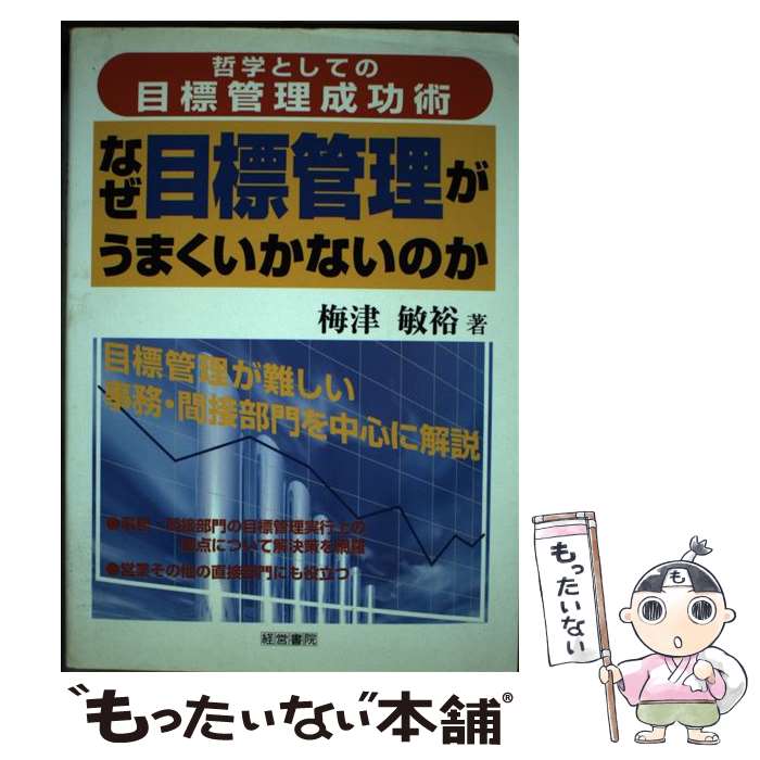 【中古】 なぜ目標管理がうまくいかないのか 哲学としての目標管理成功術 / 梅津 敏裕 / 株式会社産労総合研究所出版部経営書院 [単行本]【メール便送料無料】【最短翌日配達対応】