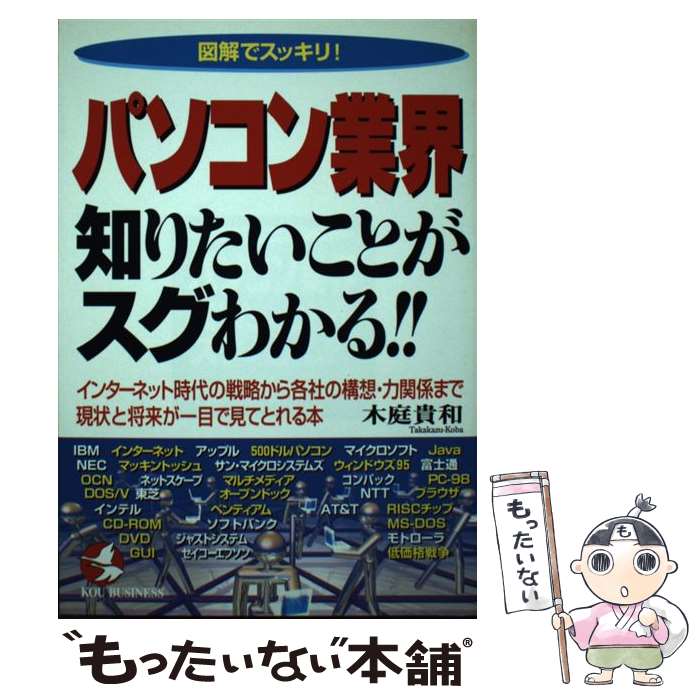 楽天もったいない本舗　楽天市場店【中古】 パソコン業界知りたいことがスグわかる！！ インターネット時代の戦略から各社の構想・力関係まで / 木庭 貴和 / こう書房 [単行本]【メール便送料無料】【あす楽対応】