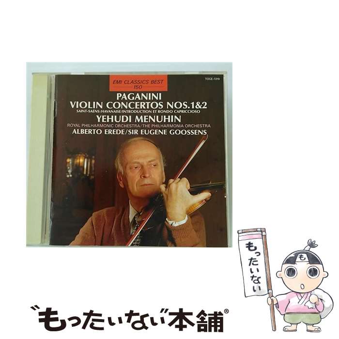 【中古】 パガニーニ：ヴァイオリン協奏曲第1番＆第2番/CD/TOCE-7219 / メニューイン(ユーディ) / EMIミュージック・ジャパン [CD]【メール便送料無料】【あす楽対応】