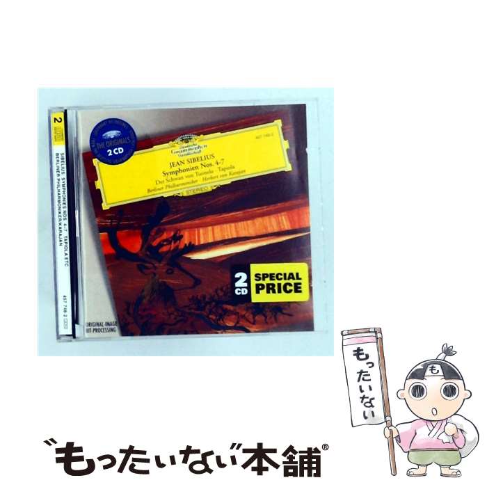 【中古】 Sibelius シベリウス / 交響曲第4，5，6，7番 カラヤン＆ベルリン・フィル / Berlin Philharmonic Orchestra / Deutsche Grammophon [CD]【メール便送料無料】【最短翌日配達対応】 comicset-13861414 もったいない本舗 楽天市場店 パッケージ画像