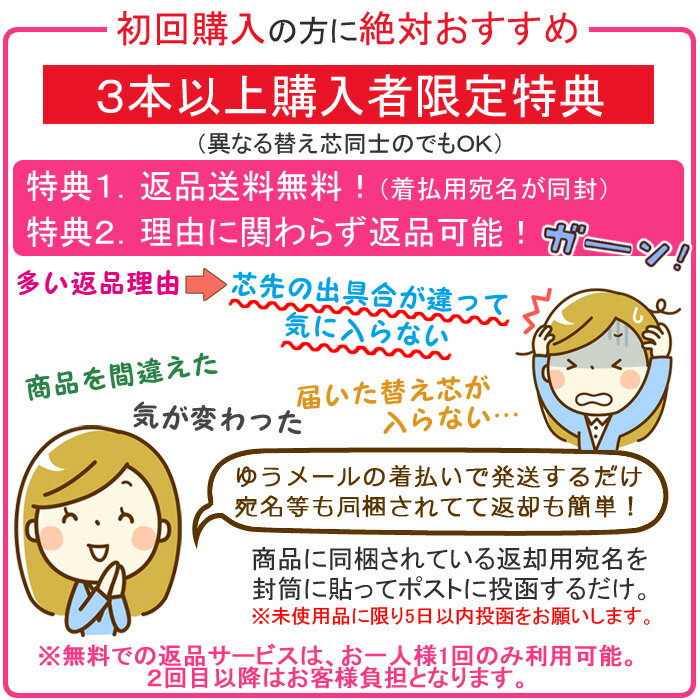 【互換品】1本売り G2 規格 互換 替え芯 パーカー PARKER IM　Paker JOTTER 0.7ミリ × 3色 替芯 赤/黒/青 三菱鉛筆 UNI ジェットストリーム プライム 油性 ボールペン アーバン ジョッター SXR-600シリーズ等 - Image 3