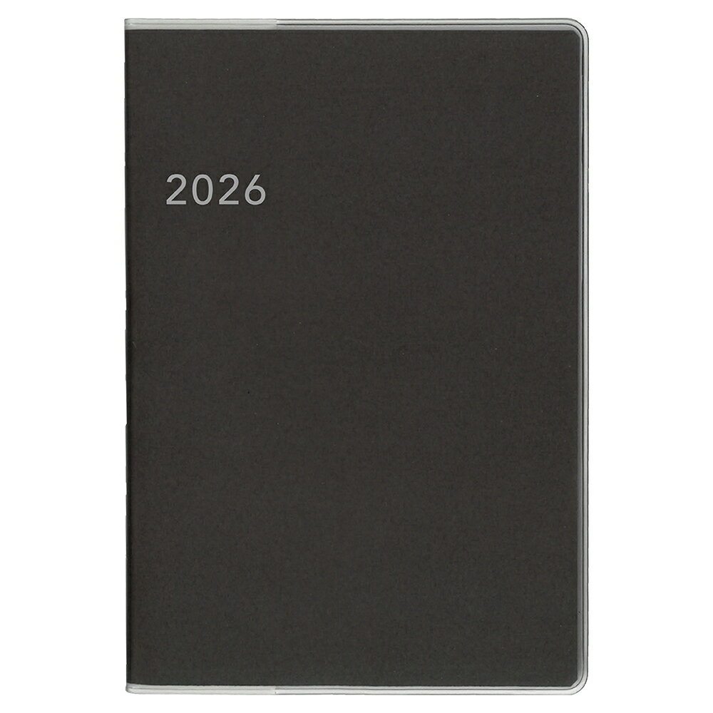 2026 アポイントノートタイプ A6 マンスリー グレー カバー付 E8147 ダイゴー