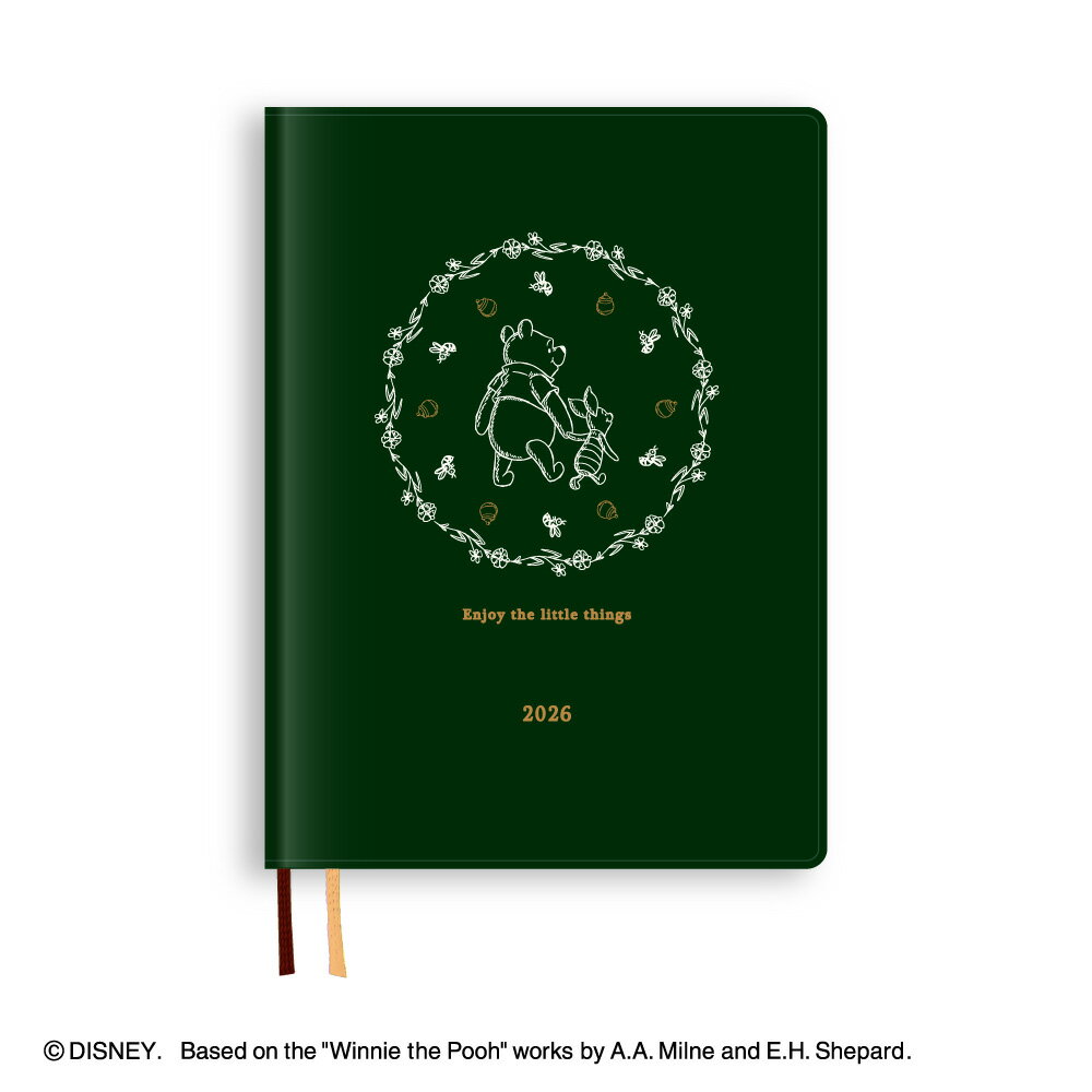 2026 ディズニー B6ウィークリー プー GR　E6211 ダイゴー