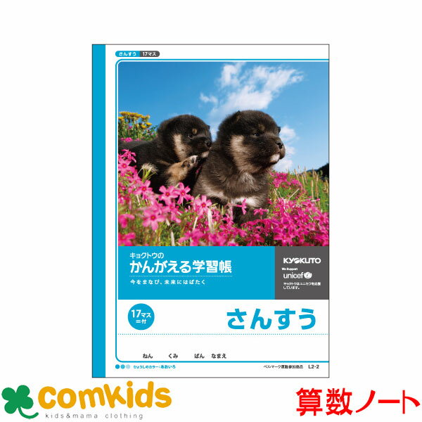 かんがえる学習帳 さんすう 17マス=付 日本ノート キョクトウ L2-2 算数 ノート 小学生 文房具