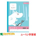 ムーミン学習帳 さんすう 17マス 日本ノート アピカ LU117 算数 ノート 小学生 文房具 キャラクター