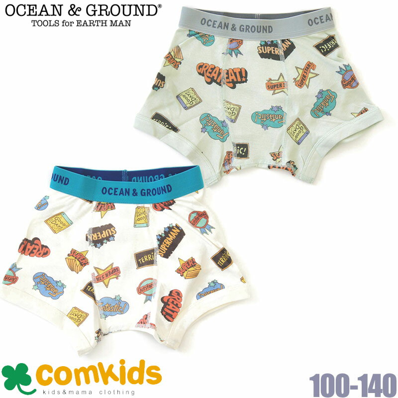 OCEAN&GROUND オーシャンアンドグラウンド ボクサーパンツ Pop Sticker 子供・キッズ 下着 1