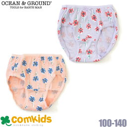 OCEAN&GROUND オーシャンアンドグラウンド 女の子ショーツDrawing Flower子供・キッズ 下着