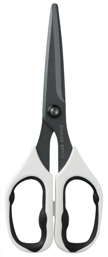 ハサミ メガサクプロ 白 フッ素コート CU-221-W ソニック はさみ