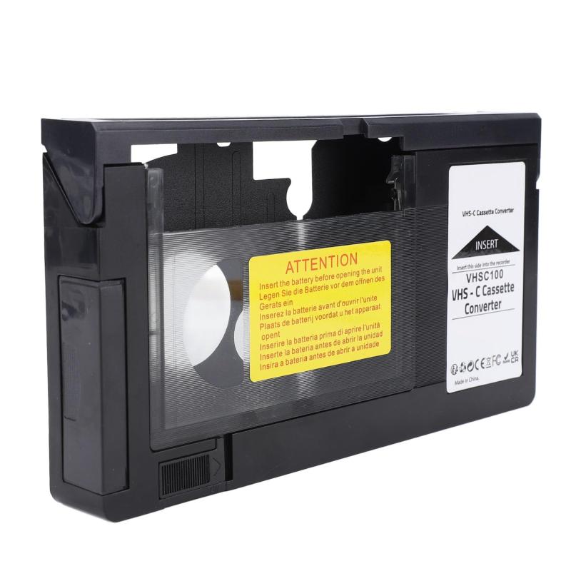 VHS - VHS C カセット アダプター ビデオ カセット プレーヤー VHS アダプター 12mm SVHS SVHS-C と互換性のある VHS カセット アダプター VHS-C - VHS 非互換性 8mm/MiniDV/Hi8