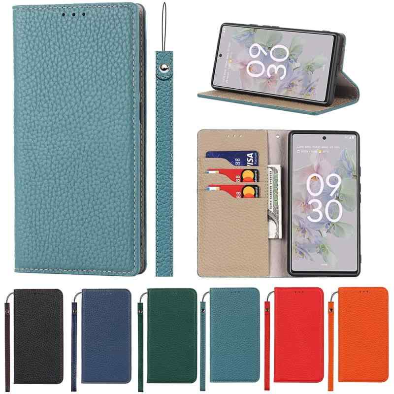 Eastwave for Google Pixel 6A ケース 本革 牛革 for google pixel 6a ケース for pixel6a 手帳型 カバー Case カバー 手帳 本革 柔らかい 本皮 スプラットホール付き スプラット同梱 内蔵