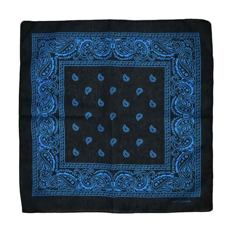  コントラストカラー バンダナ ペイズリー 柄（レギュラーサイズ 普通サイズ） Paisley Bandana - 55x55