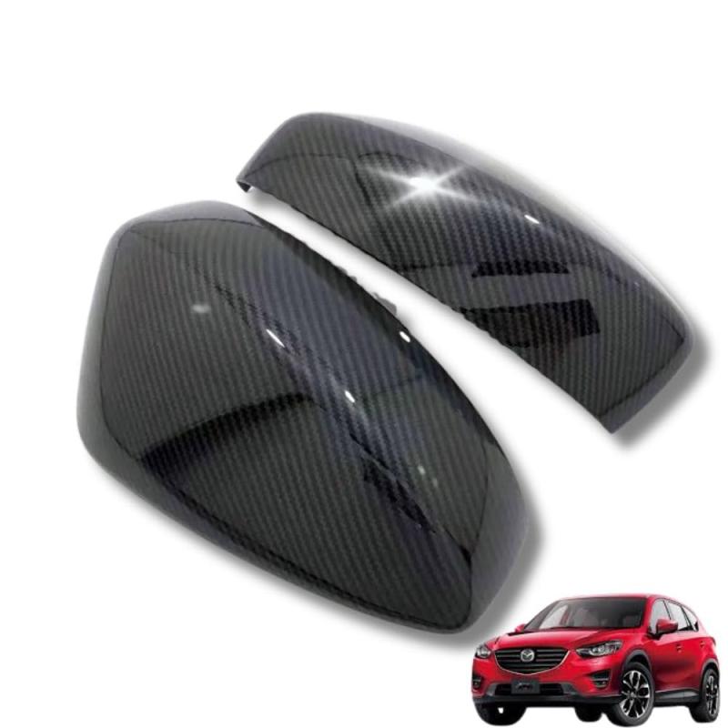 MORASTYLE マツダ CX-5 CX5 KF系 CX-8 CX8 KG系 ドアミラーカバー サイドミラーカバー 外装 カーボン調 ブラック ガーニッシュ 左右2個セット ドレスアップ パーツ