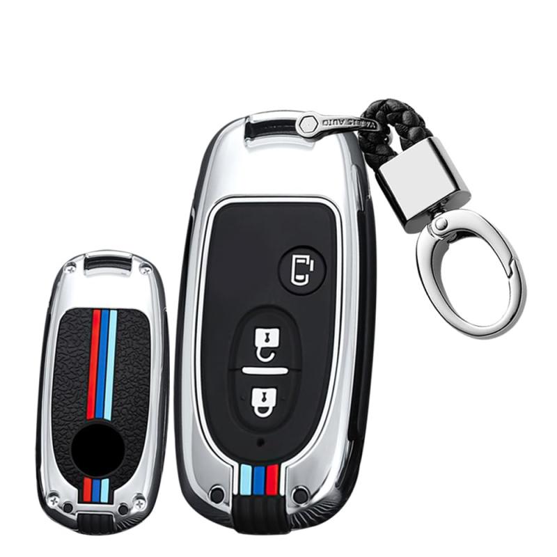 乐天商城 - [SANRILY] スズキ向けの スマート キーケース キーホルダー キーカバー キー保護 SUZUKI ワゴン ハスラー アルトワークス エブリイワゴン ラパン パレット エスクード等に適用 高級 ABS 落ちにく