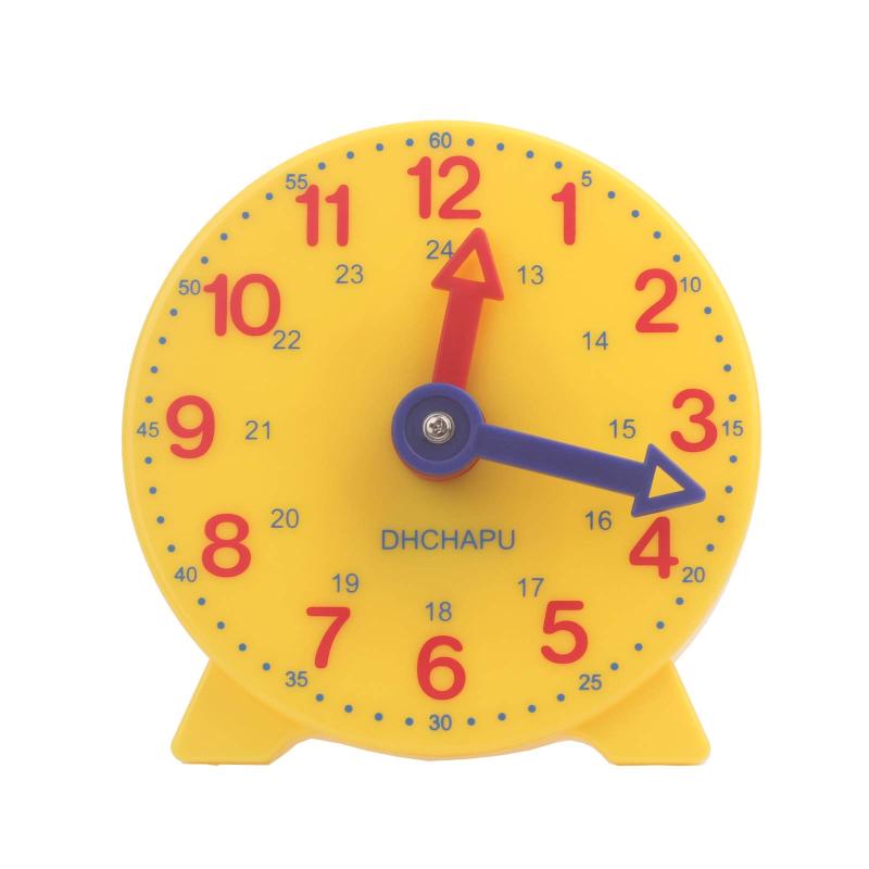 キッズ 学習時計 小学生徒用10cm 時計覚える 小学校教科書対応 知育玩具 算数教材 就学準備