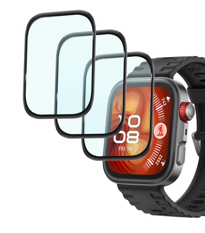 For 対応 HUAWEI WATCH FIT 4 Pro ガラスフィルム 指紋防止 WATCH FIT 4 Pro 保護フィルム 耐衝撃 huwei watch fit 4 pro 強化ガラスフィルム 高光沢 液晶 ShellChic 超鮮
