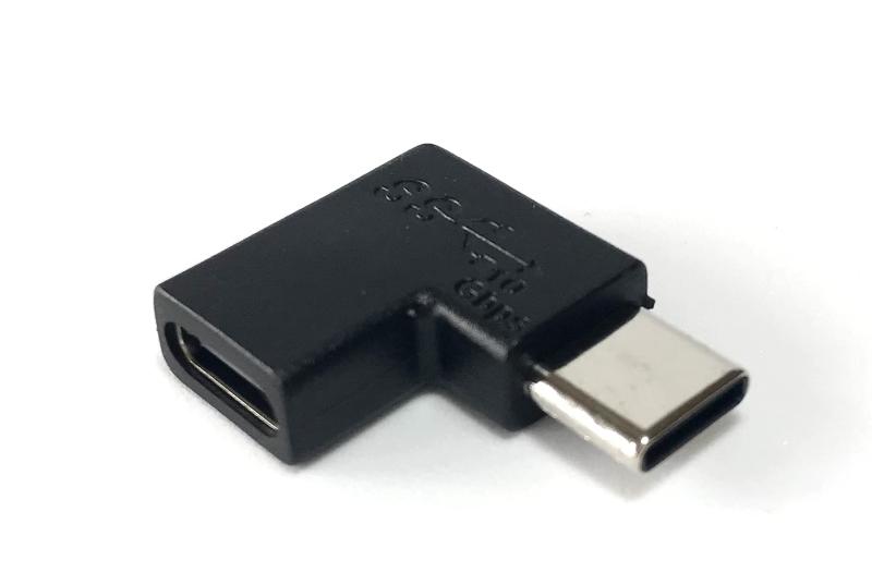 Access USB-C メス to USB-C オス 方向転換 変換アダプタ 10Gbps USB3.2 Gen2 高速転送 変換コネクタ Type C メス - Type C オス 右L字 左L字 EC96RL-1P
