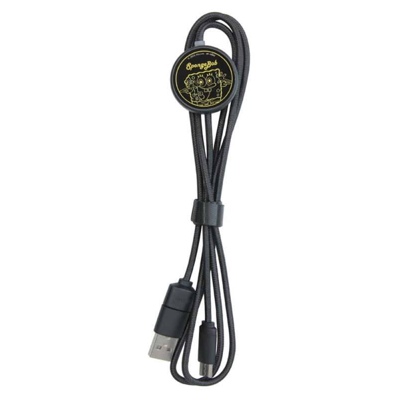 [グランサンク] 充電ケーブル タイプC スポンジ・ボブ USB Type-C 対応 フラッシュ充電ケーブル PD対応 データ通信 キャラクター