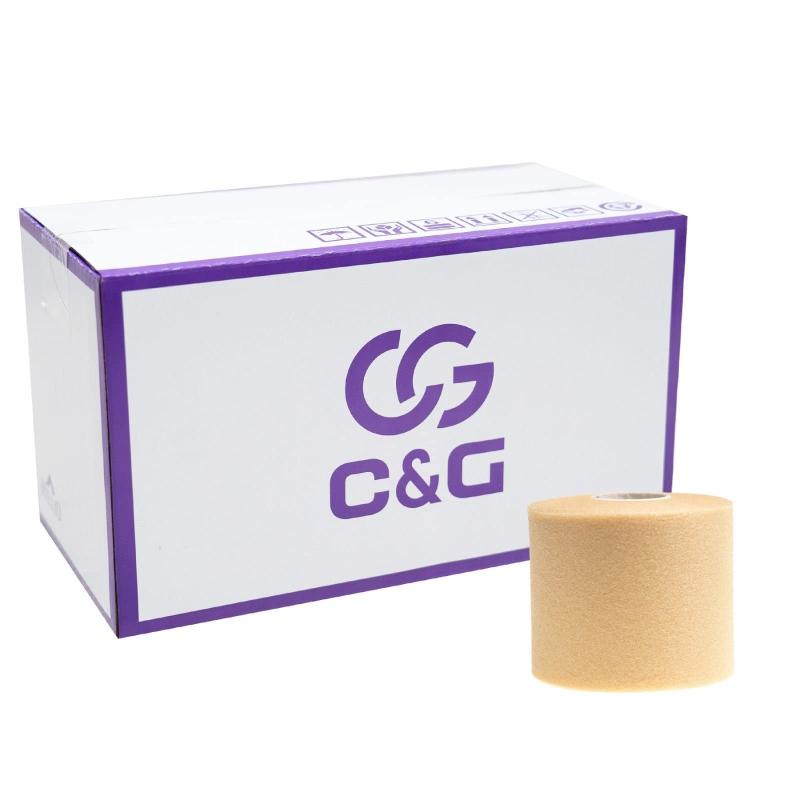 C&amp;G アンダーラップ 70mm × 27m 16巻入 ベージュ 皮膚保護 アンダーラップテープ テーピング