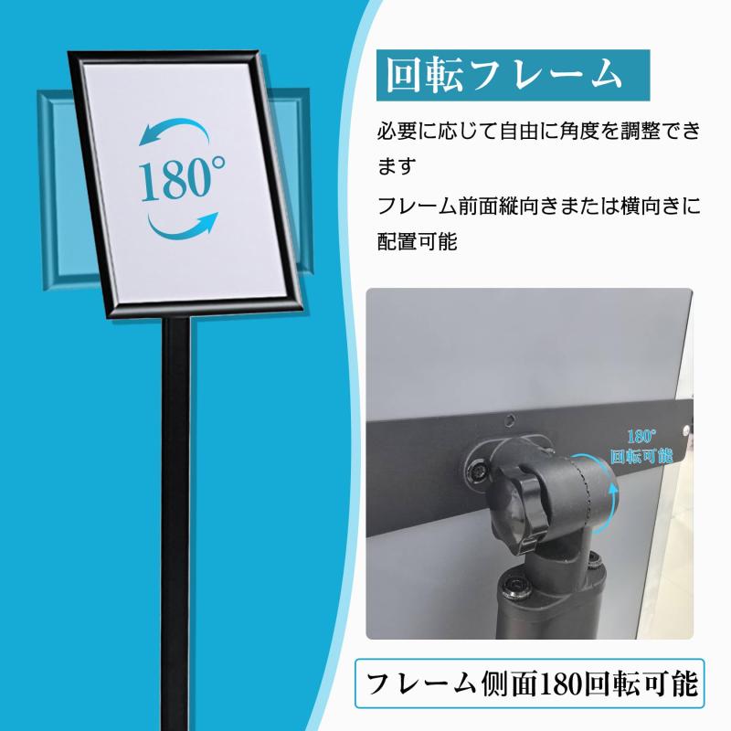 DODOGOD 重い案内板 立て看板 重い立て看板 A3/A4 案内板 メニュースタンド 看板 お知らせボード スタンド看板 掲示板 エントランス 会社の情報板 店舗用看板 屋内スタンド看板 イベント受付 ( command-10050160 コマンド サンプル画像3