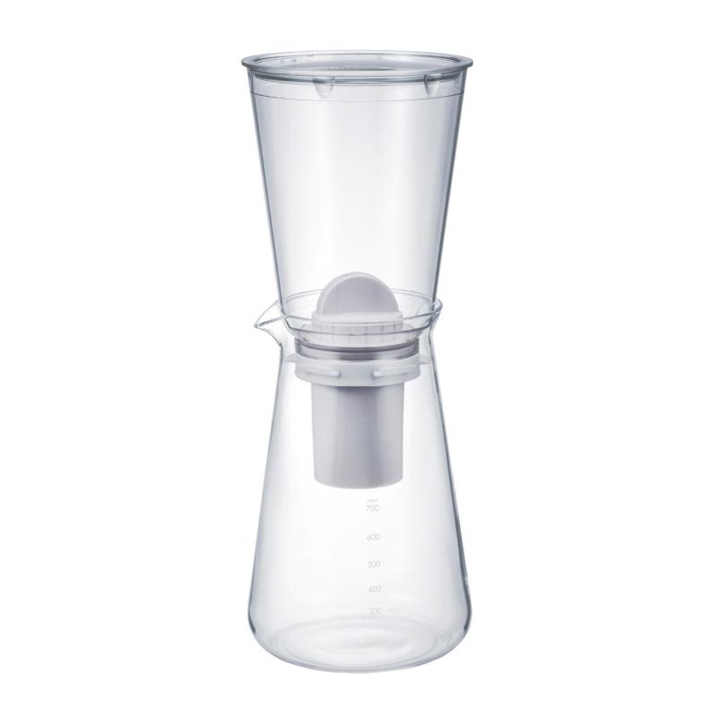 乐天商城 - HARIO(ハリオ) 浄軟水ポット・Pure 浄水器 軟水器 ポット型 耐熱ガラス 700mL 活性炭 カートリッジ1個付 JNP-700-T