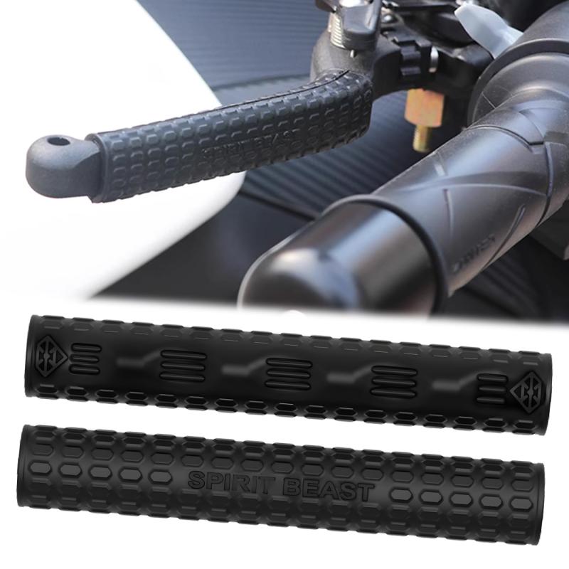 乐天商城 - XINGJIANG バイク ブレーキレバーカバー レバーラップ(100mm/2本1セット) 汎用 バイク用 ハンドル レバーグリップ レバーの滑り止め 冷たさ対策に ブレーキ アクセル 左右セット