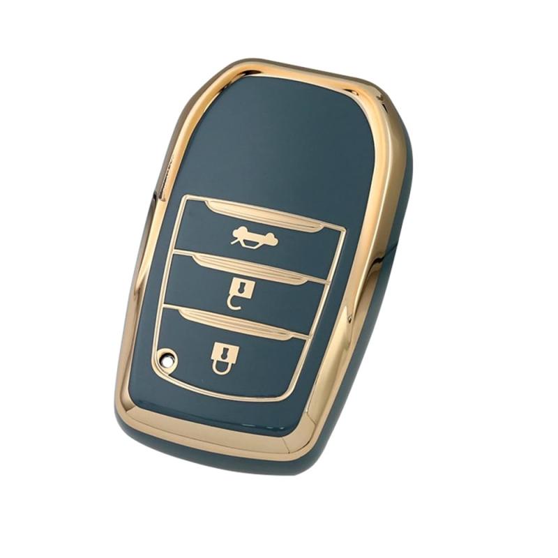 乐天商城 - [Kinotaka] トヨタ専用設計 TPU製 スマートキーケース ハリアー 80系 グランエース ミライ GR 新型 ヤリスなど専用設計 キーカバー (ブルー2)