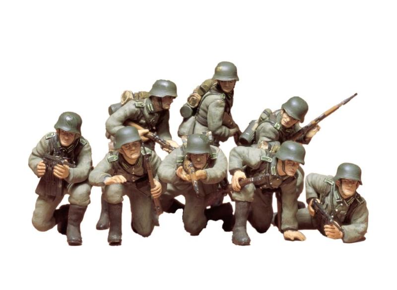 タミヤ(TAMIYA) 1/35 ミリタリーミニチュアシリーズ No.61 ドイツ陸軍 歩兵 進撃 セット プラモデル 35061組み立て、塗装が必要なプラモデル。別途、工具、塗料等が必要。