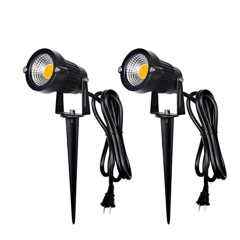 乐天商城 - Herimo 5W 電球色 LEDガーデンライト 3000K 400LMガーデンスポットライトIP65防水ガーデン照明 上下左右に回転可能 風景ライト＆芝生ライト庭園照明 5万時間の寿命