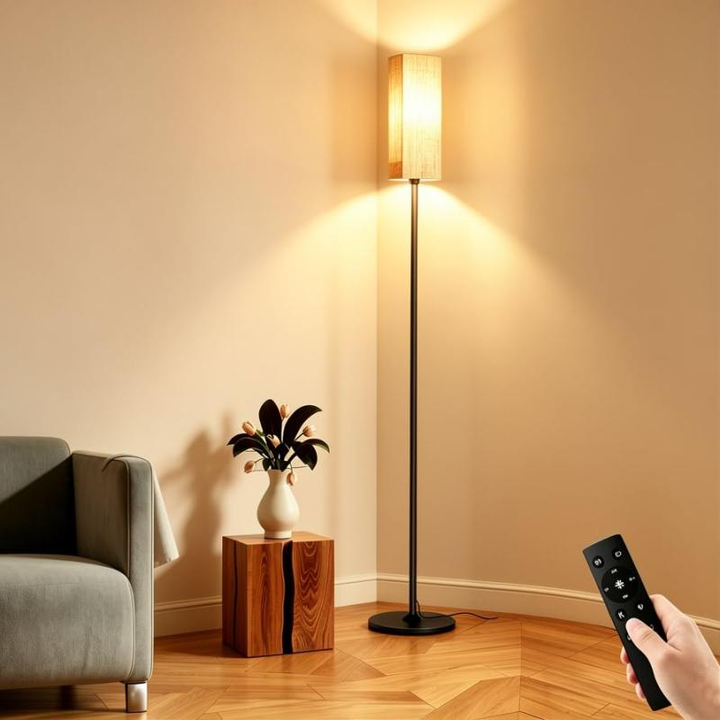 Slycool フロアライト LED スタンドライト 間接照明 LED フロアランプ 12W スマート電気スタンド 無線式リモコン タイマー 自動消灯機能 照明スタンド LED電球付き 組み立て 調光調色 フィットス