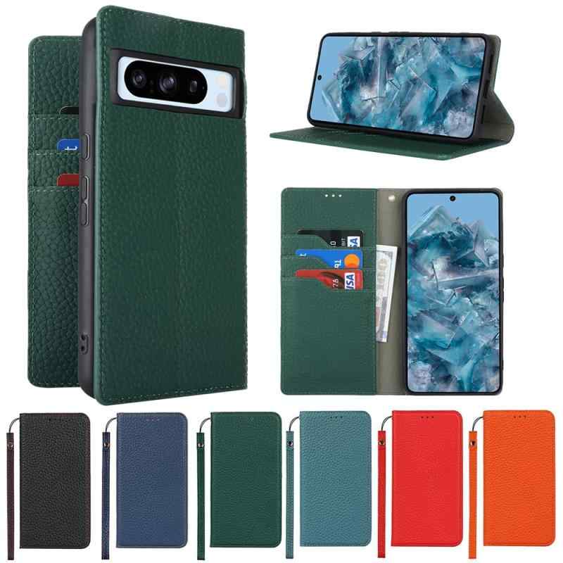 Eastwave for Pixel 8 Pro ケース 本革 牛革 for google pixel8 pro ケース 手帳型 for pixel 8pro カバー Case 手帳 本革 柔らかい 本皮 スプラットホール付き スプラット同梱 内蔵マグネ