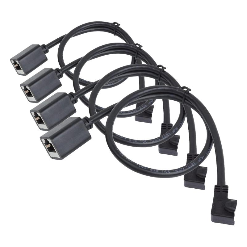 乐天商城 - prendre LANケーブル L字型 50cm 延長ケーブル CAT6 オス メス RJ45 26AWG 角度 90度 直角 左向き 右向き 下向き スッキリ配線 PR-LA-CL10