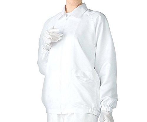 乐天商城 - アズワン 無塵衣AS203C 男女兼用上着 ホワイト 5L