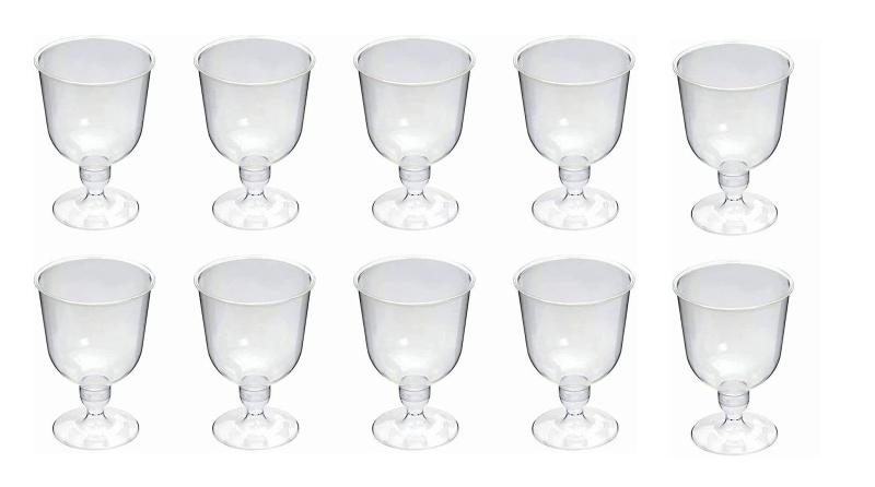 CYM 日本製 使い捨て ワイングラス プラスチック製 組み立て式 ワインカップ 10個 CYMAK-10 command-10014524 コマンド パッケージ画像