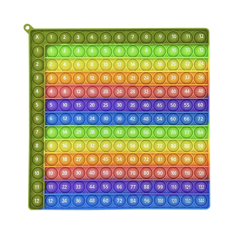 [Sorave] プッシュポップ 計算 かけ算 たし算 九九 両面 12×12 スクイーズ玩具 command-10015977 コマンド パッケージ画像