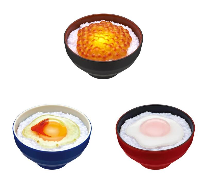 いくら＆卵かけご飯ライト  ガチャガチャ カプセルトイ