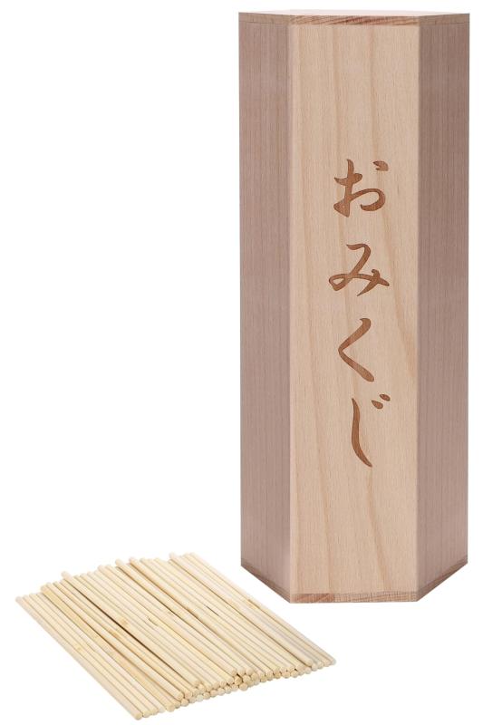 乐天商城 - 【棒50本付き】おみくじ 木製 御神籤 棒50本付き ガラガラ 抽選機 おみくじ棒付き