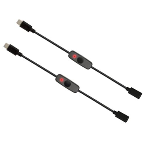 乐天商城 - Ahvqevn 電源スイッチUSBタイプC、インジケーターライト付きオス-メスUSB-C延長ケーブルスイッチ B用 2個