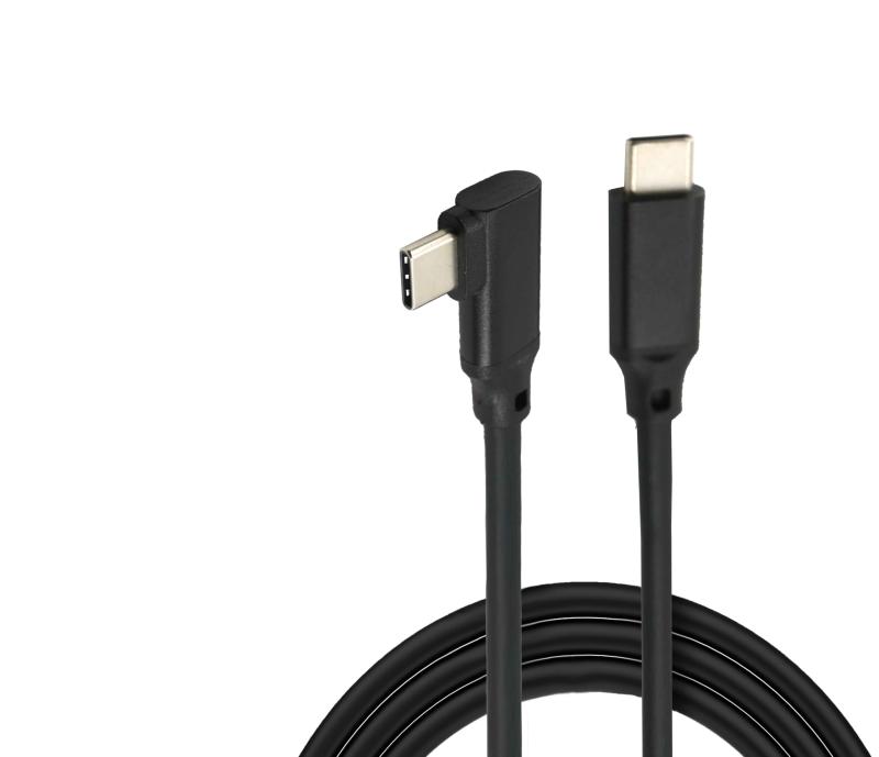 VECASDEN USB C - USB Cケーブル USB3.2 Gen1 5Gbps/3A対応 Oculus Quest/Quest 2 / Oculus Link VRヘッドセット用、ライトアングルタイプC高速データ転送＆高速充電コード、16ft/