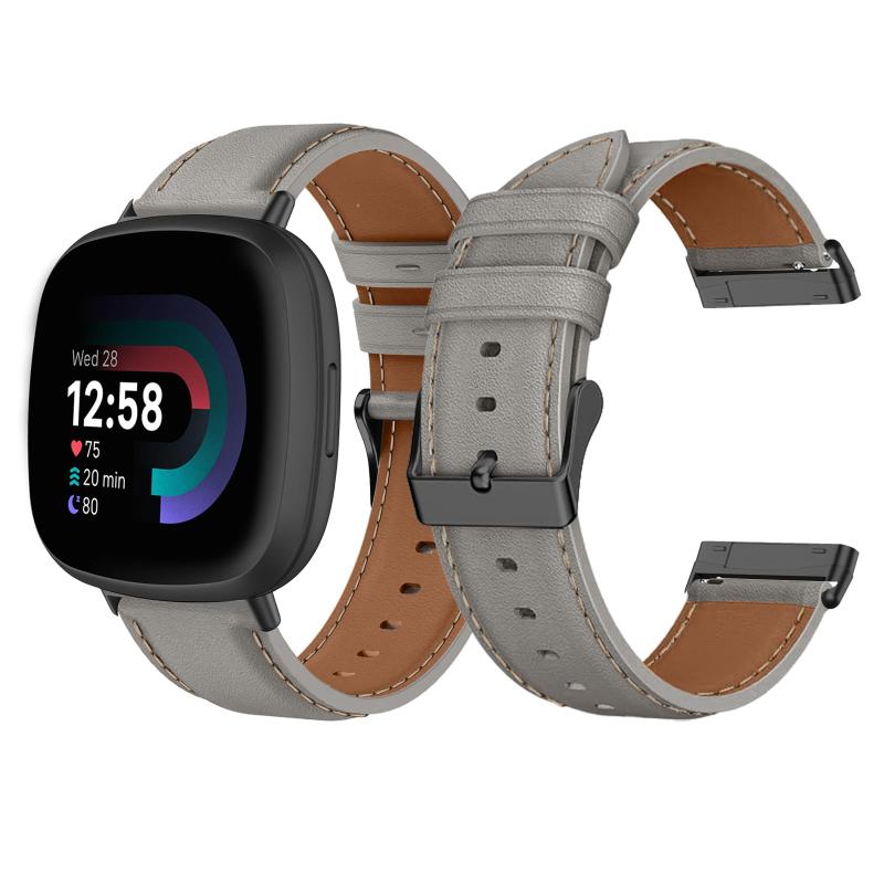 乐天商城 - [LuFiYa] 時計バンド Fitbit Versa 4/Fitbit Versa 3/Fitbit Sense 2/Fitbit Sense 対応 レザーバンド 交換バンド 時計ベルト 腕時計バンド ビジネス風 柔軟 男女通用 牛革ストラップ Fit