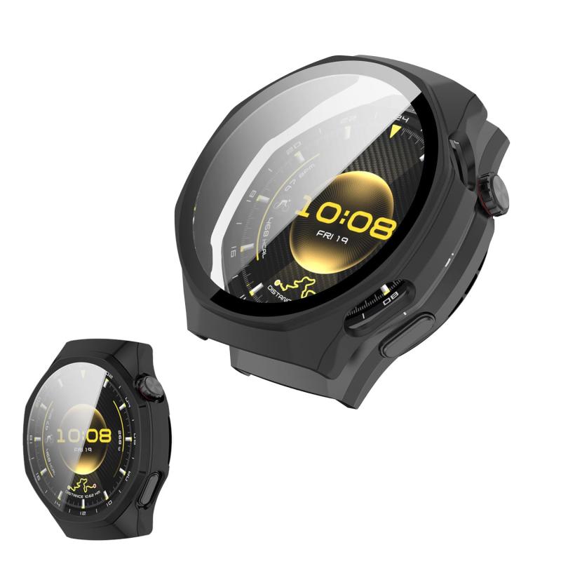 HUAWEI Watch GT 6 Pro Case Cover with Integrated Glass Film 【NOUKAJU】For HUAWEI Watch GT 6 Pro Smartwatch Case Protective Film PC + Tempered Glass Cover Integrated Full Protection Ultra-thin